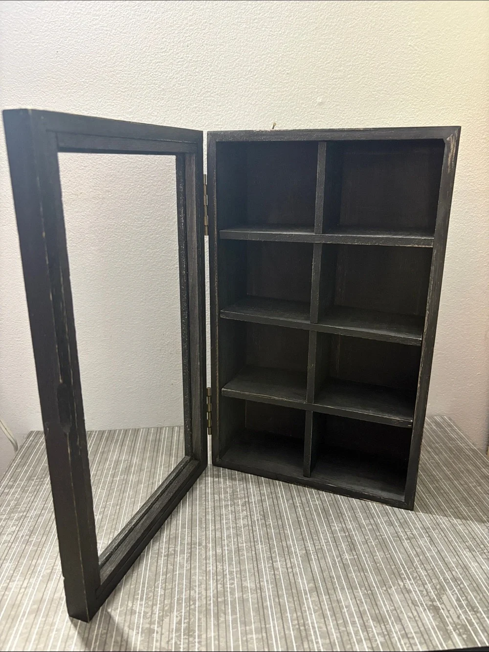 Wooden Display Cabinet with Glass Door -